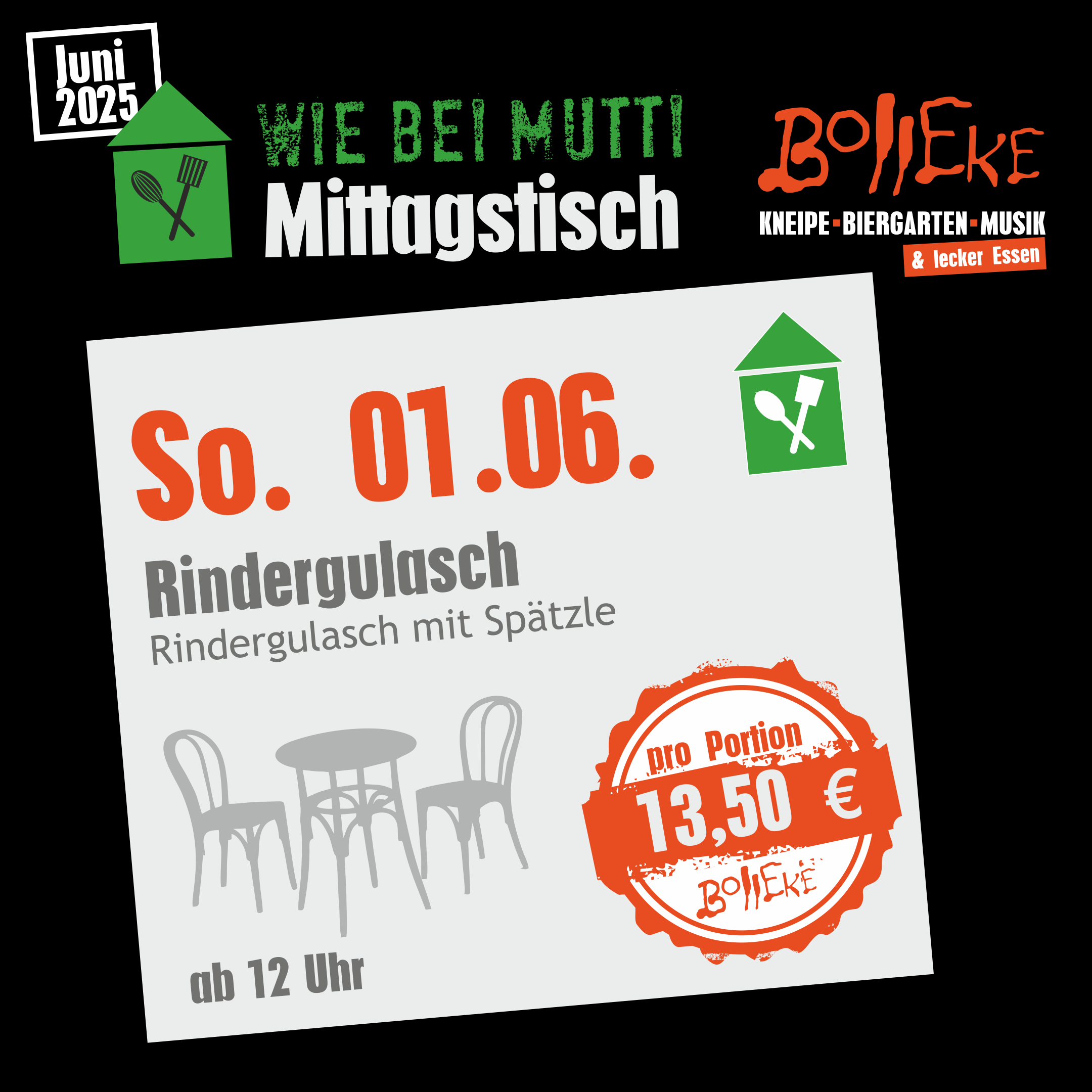 Mittagstisch im Bolleke
