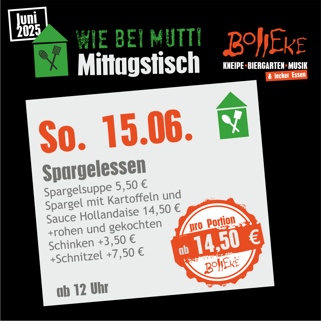 Mittagstisch im Bolleke